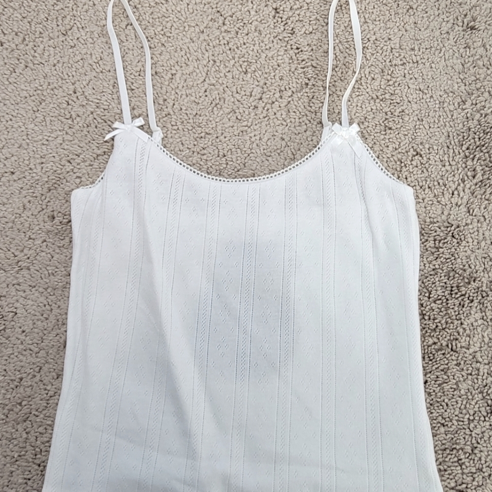 White fox boutique stay away from her white cami size xs - Picture 3 of 5